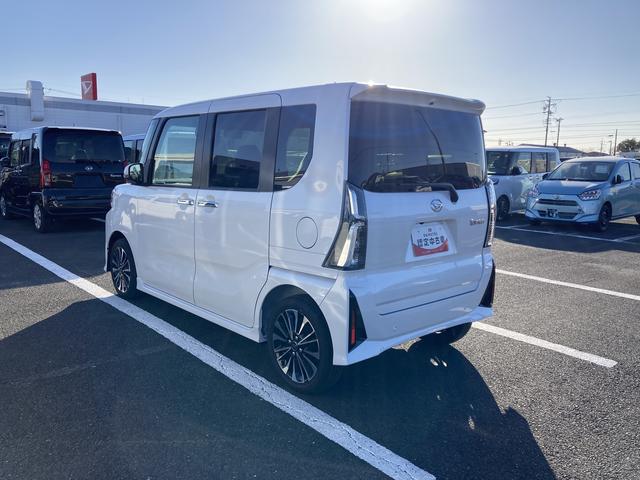 タントカスタムＲＳリミテッド１５インチアルミホイール　キーフリーシステム　プッシュボタンスタート　オートエアコン（プッシュ式）　フルＬＥＤヘッドランプ　オート格納式カラードドアミラー　本革巻ステアリングホイール　スマートクルーズ（静岡県）の中古車