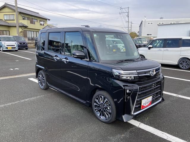 タントカスタムＲＳリミテッド１５インチアルミホイール　キーフリーシステム　プッシュボタンスタート　オートエアコン（プッシュ式）　フルＬＥＤヘッドランプ　オート格納式カラードドアミラー　本革巻ステアリングホイール　スマートクルーズ（静岡県）の中古車