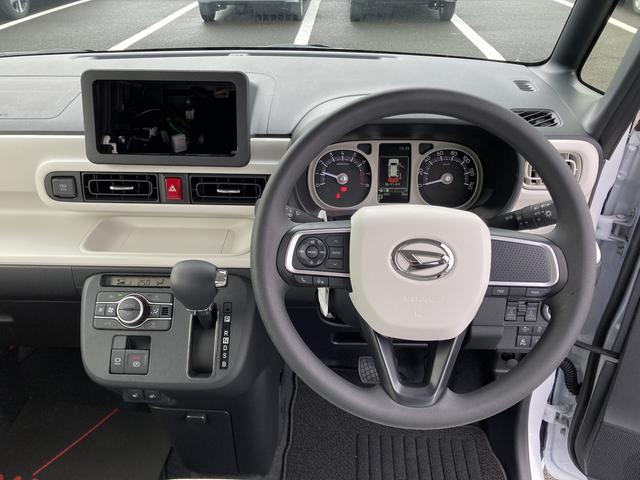 ムーヴキャンバスストライプスG14インチフルホイールキャップ LEDヘッドランプ LEDフォグランプ ホっとカップホルダー 両側パワースライドドア キーフリーシステム プッシュボタンスタート UVカットガラス(静岡県)の中古車