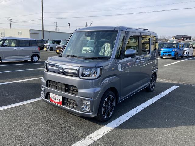 ウェイクＧターボＶＳ　ＳＡIII１５インチアルミホイール　両側パワースライドドア　ＵＶカットガラス　キーフリーシステム　オートエアコン（プッシュ式）　ＬＥＤヘッドランプ	本革巻ステアリングホイール（静岡県）の中古車