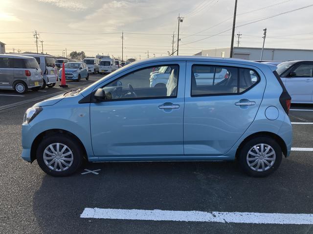 ミライースL SAIII13インチフルホイールキャップ マルチリフレクターハロゲンヘッドランプ 可倒式ドアミラー 自発光式デジタルメーターアンバーイルミネーションメーター マニュアルエアコン(ダイヤル式) キーレスエントリー(静岡県)の中古車