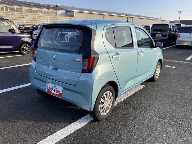 ミライースL SAIII13インチフルホイールキャップ マルチリフレクターハロゲンヘッドランプ 可倒式ドアミラー 自発光式デジタルメーターアンバーイルミネーションメーター マニュアルエアコン(ダイヤル式) キーレスエントリー(静岡県)の中古車