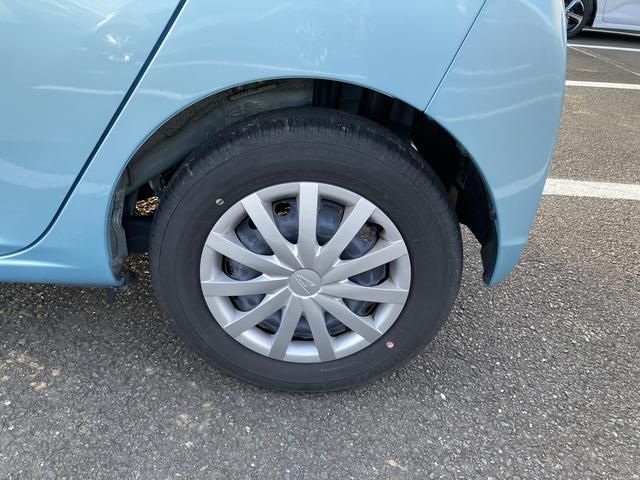 ミライースL SAIII13インチフルホイールキャップ マルチリフレクターハロゲンヘッドランプ 可倒式ドアミラー 自発光式デジタルメーターアンバーイルミネーションメーター マニュアルエアコン(ダイヤル式) キーレスエントリー(静岡県)の中古車