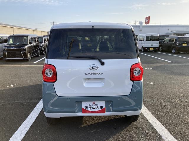 ムーヴキャンバスストライプスＧターボ１４インチフルホイールキャップ　ＬＥＤヘッドランプ　ＬＥＤフォグランプ　ホっとカップホルダー　両側パワースライドドア　キーフリーシステム　プッシュボタンスタート　ＵＶカットガラス（静岡県）の中古車