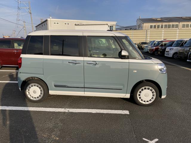 ムーヴキャンバスストライプスＧターボ１４インチフルホイールキャップ　ＬＥＤヘッドランプ　ＬＥＤフォグランプ　ホっとカップホルダー　両側パワースライドドア　キーフリーシステム　プッシュボタンスタート　ＵＶカットガラス（静岡県）の中古車