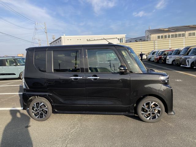 タントカスタムX14インチアルミホイール 大型エアロバンパー フルLEDヘッドランプ オート格納式カラードドアミラー 両側パワースライドドア キーフリーシステム プッシュボタンスタート(静岡県)の中古車
