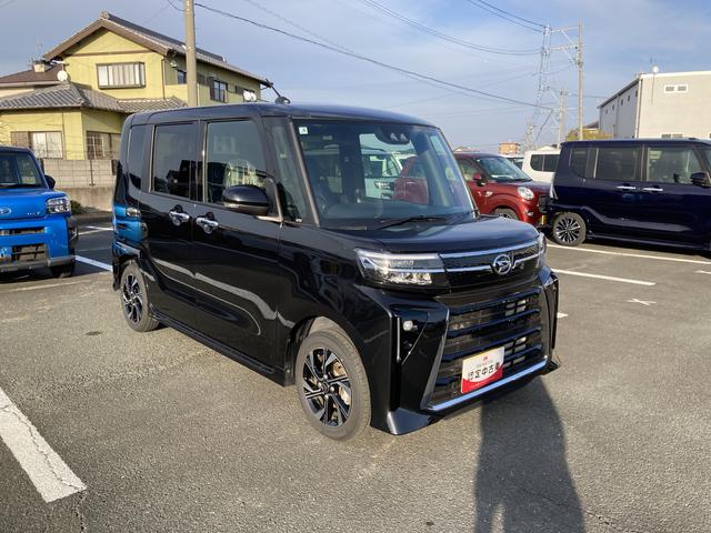 タントカスタムX14インチアルミホイール 大型エアロバンパー フルLEDヘッドランプ オート格納式カラードドアミラー 両側パワースライドドア キーフリーシステム プッシュボタンスタート(静岡県)の中古車