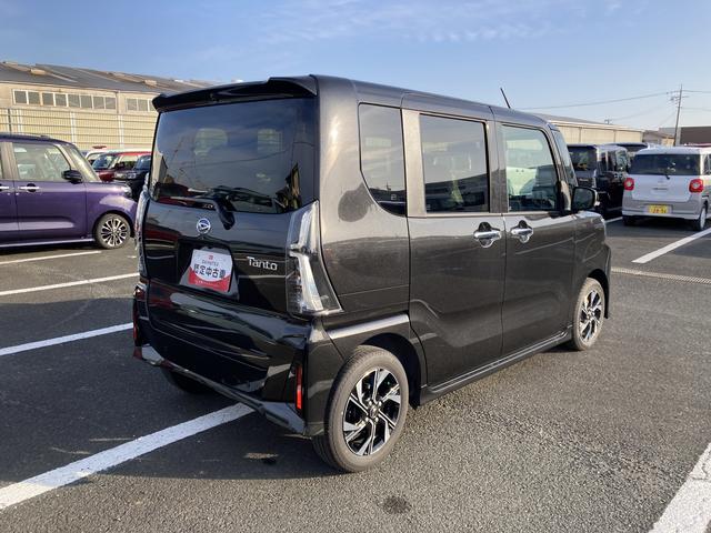 タントカスタムX14インチアルミホイール 大型エアロバンパー フルLEDヘッドランプ オート格納式カラードドアミラー 両側パワースライドドア キーフリーシステム プッシュボタンスタート(静岡県)の中古車