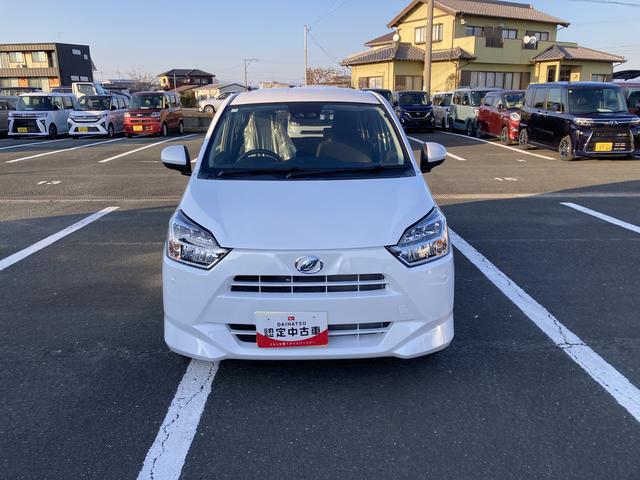 ミライースＸ　ＳＡIII１４インチフルホイールキャップ　ＬＥＤヘッドランプ　電動格納式（カラード）ドアミラー　自発光式デジタルメーターブルーイルミネーションメーター　マニュアルエアコン（ダイヤル式）　キーレスエントリー（静岡県）の中古車