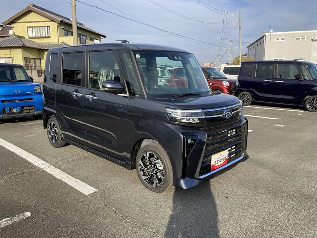 タントカスタムＸリミテッド１４インチアルミホイール　大型エアロバンパー　フルＬＥＤヘッドランプ　オート格納式カラードドアミラー　両側パワースライドドア　キーフリーシステム　プッシュボタンスタート　スマートクルーズ（静岡県）の中古車