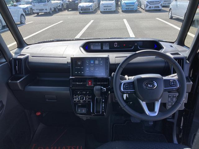 タントカスタムRSリミテッド15インチアルミホイール 大型エアロバンパー フルLEDヘッドランプ オート格納式カラードドアミラー 革巻ステアリングホイール 両側パワースライドドア スマートクルーズ(静岡県)の中古車