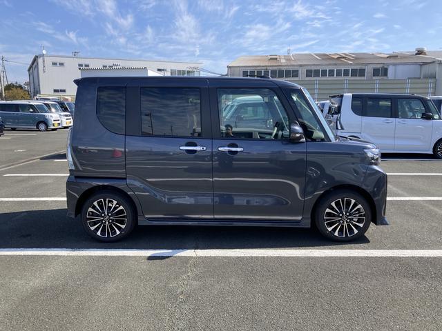 タントカスタムＲＳリミテッド１５インチアルミホイール　大型エアロバンパー　フルＬＥＤヘッドランプ　オート格納式カラードドアミラー　革巻ステアリングホイール　両側パワースライドドア　スマートクルーズ（静岡県）の中古車