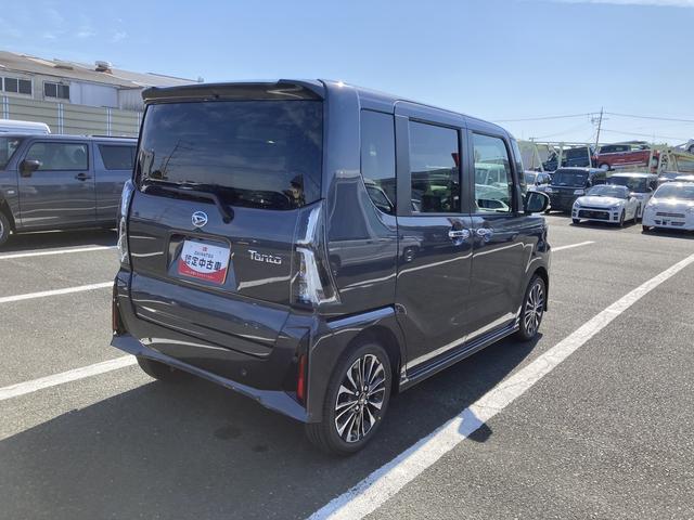 タントカスタムＲＳリミテッド１５インチアルミホイール　大型エアロバンパー　フルＬＥＤヘッドランプ　オート格納式カラードドアミラー　革巻ステアリングホイール　両側パワースライドドア　スマートクルーズ（静岡県）の中古車