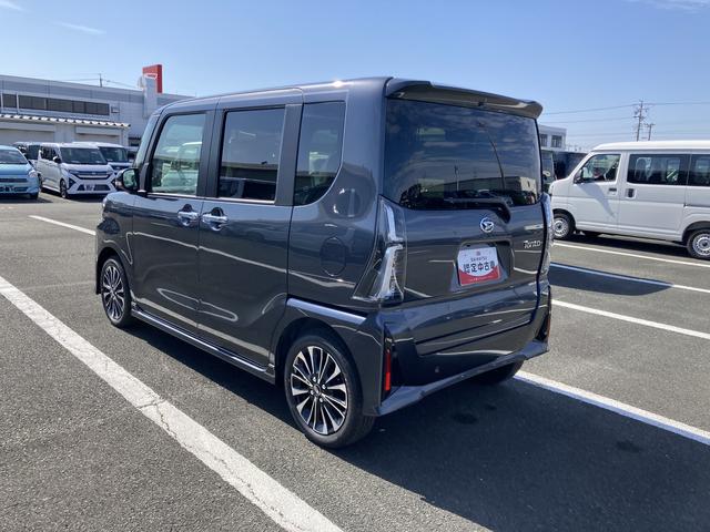 タントカスタムＲＳリミテッド１５インチアルミホイール　大型エアロバンパー　フルＬＥＤヘッドランプ　オート格納式カラードドアミラー　革巻ステアリングホイール　両側パワースライドドア　スマートクルーズ（静岡県）の中古車