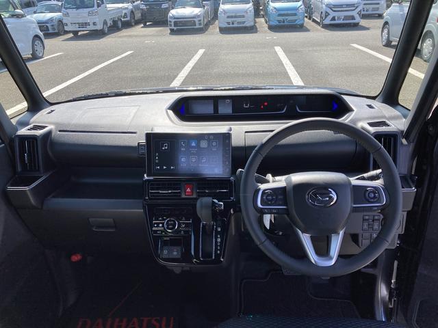 タントカスタムＲＳリミテッド１５インチアルミホイール　大型エアロバンパー　フルＬＥＤヘッドランプ　オート格納式カラードドアミラー　革巻ステアリングホイール　両側パワースライドドア　スマートクルーズ（静岡県）の中古車