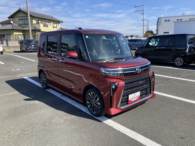 タントカスタムRS15インチアルミホイール キーフリーシステム プッシュボタンスタート オートエアコン(プッシュ式) フルLEDヘッドランプ オート格納式カラードドアミラー 本革巻ステアリングホイール(静岡県)の中古車