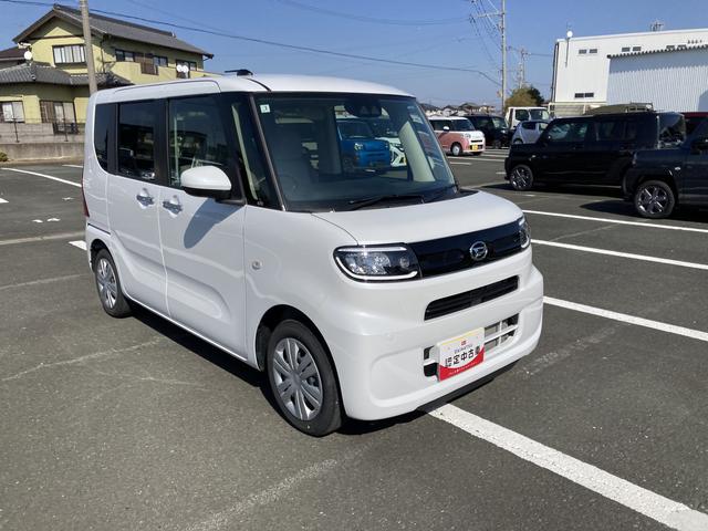 タントＸ１４インチフルホイールキャップ　フルＬＥＤヘッドランプ　オート格納式カラードドアミラー　左側パワースライドドア　ＴＦＴカラーマルチインフォメーションディスプレイ　フルファブリックシート（静岡県）の中古車