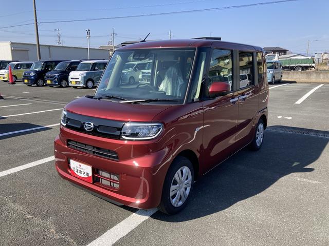 タントＸ１４インチフルホイールキャップ　フルＬＥＤヘッドランプ　オート格納式カラードドアミラー　左側パワースライドドア　ＴＦＴカラーマルチインフォメーションディスプレイ　フルファブリックシート（静岡県）の中古車