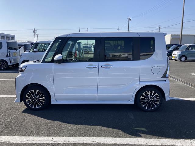 タントカスタムRS15インチアルミホイール キーフリーシステム プッシュボタンスタート オートエアコン(プッシュ式) フルLEDヘッドランプ オート格納式カラードドアミラー 本革巻ステアリングホイール(静岡県)の中古車