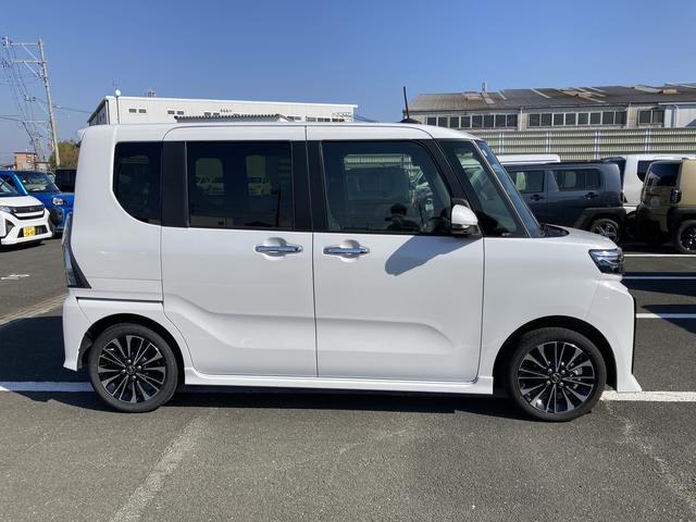 タントカスタムRS15インチアルミホイール キーフリーシステム プッシュボタンスタート オートエアコン(プッシュ式) フルLEDヘッドランプ オート格納式カラードドアミラー 本革巻ステアリングホイール(静岡県)の中古車