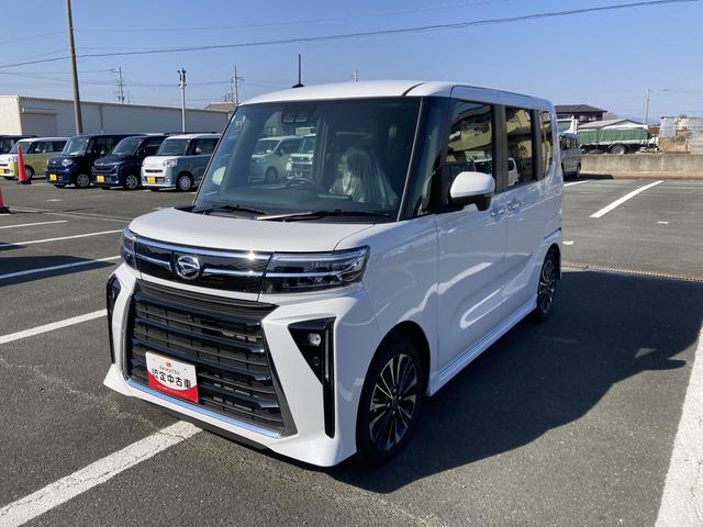 タントカスタムRS15インチアルミホイール キーフリーシステム プッシュボタンスタート オートエアコン(プッシュ式) フルLEDヘッドランプ オート格納式カラードドアミラー 本革巻ステアリングホイール(静岡県)の中古車