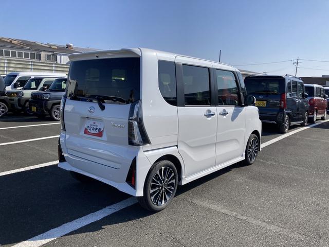 タントカスタムRS15インチアルミホイール キーフリーシステム プッシュボタンスタート オートエアコン(プッシュ式) フルLEDヘッドランプ オート格納式カラードドアミラー 本革巻ステアリングホイール(静岡県)の中古車