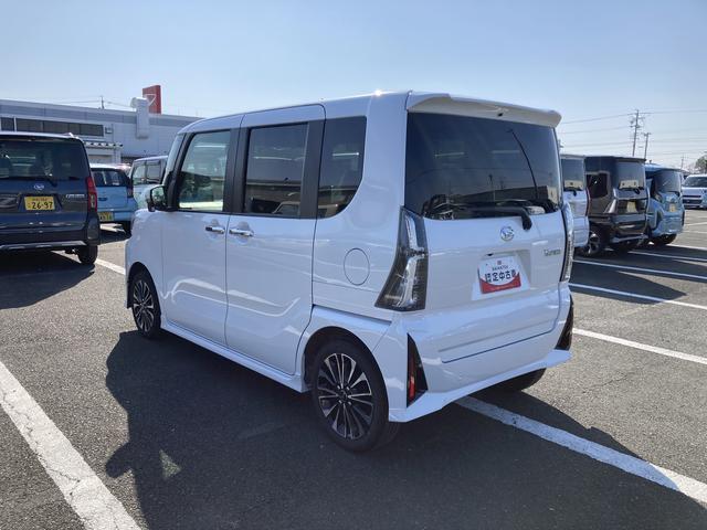 タントカスタムRS15インチアルミホイール キーフリーシステム プッシュボタンスタート オートエアコン(プッシュ式) フルLEDヘッドランプ オート格納式カラードドアミラー 本革巻ステアリングホイール(静岡県)の中古車