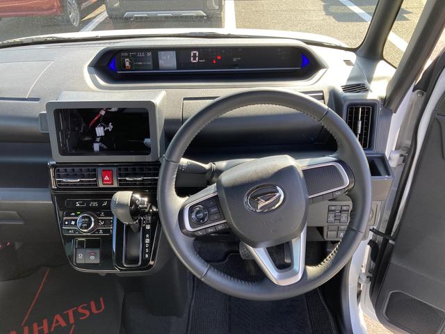 タントカスタムRS15インチアルミホイール キーフリーシステム プッシュボタンスタート オートエアコン(プッシュ式) フルLEDヘッドランプ オート格納式カラードドアミラー 本革巻ステアリングホイール(静岡県)の中古車