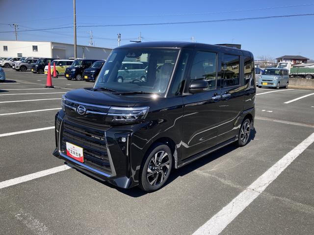 タントカスタムX14インチアルミホイール 大型エアロバンパー フルLEDヘッドランプ オート格納式カラードドアミラー 両側パワースライドドア キーフリーシステム プッシュボタンスタート(静岡県)の中古車