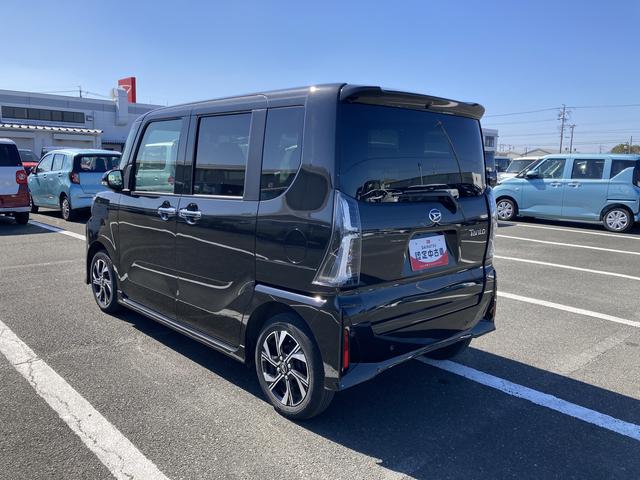 タントカスタムX14インチアルミホイール 大型エアロバンパー フルLEDヘッドランプ オート格納式カラードドアミラー 両側パワースライドドア キーフリーシステム プッシュボタンスタート(静岡県)の中古車