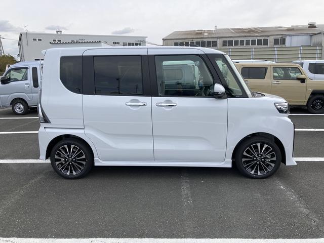 タントカスタムRSリミテッド15インチアルミホイール キーフリーシステム プッシュボタンスタート オートエアコン(プッシュ式) フルLEDヘッドランプ オート格納式カラードドアミラー 本革巻ステアリングホイール(静岡県)の中古車