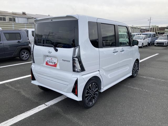 タントカスタムRSリミテッド15インチアルミホイール キーフリーシステム プッシュボタンスタート オートエアコン(プッシュ式) フルLEDヘッドランプ オート格納式カラードドアミラー 本革巻ステアリングホイール(静岡県)の中古車