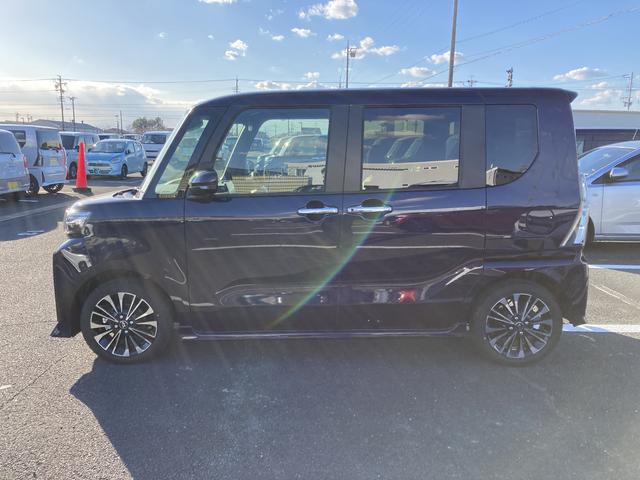 タントカスタムRSリミテッド15インチアルミホイール キーフリーシステム プッシュボタンスタート オートエアコン(プッシュ式) フルLEDヘッドランプ オート格納式カラードドアミラー 本革巻ステアリングホイール(静岡県)の中古車