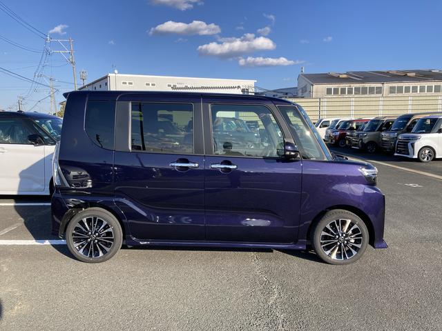 タントカスタムRSリミテッド15インチアルミホイール キーフリーシステム プッシュボタンスタート オートエアコン(プッシュ式) フルLEDヘッドランプ オート格納式カラードドアミラー 本革巻ステアリングホイール(静岡県)の中古車