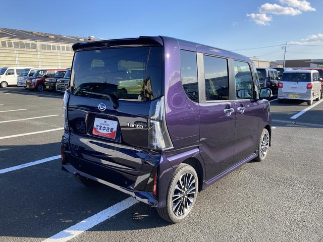 タントカスタムRSリミテッド15インチアルミホイール キーフリーシステム プッシュボタンスタート オートエアコン(プッシュ式) フルLEDヘッドランプ オート格納式カラードドアミラー 本革巻ステアリングホイール(静岡県)の中古車