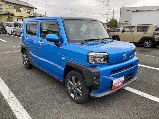 タフトＧターボ１５インチアルミホイール　オートレベリング機能付フルＬＥＤヘッドランプ　ＬＥＤフォグランプ　本革巻ステアリングホイール　本革巻インパネセンターシフト　ＴＦＴカラーマルチインフォメーションディスプレイ（静岡県）の中古車