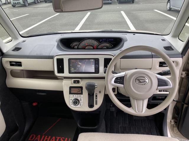 ムーヴキャンバスＧホワイトアクセントＶＳ　ＳＡIII１４インチフルホイールキャップ　ＬＥＤヘッドランプ　キーフリーシステム　両側パワースライドドア　オートエアコン（プッシュ式）　オートライト　置きラクボックス（静岡県）の中古車