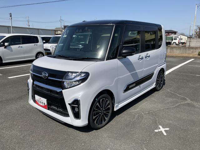 タントカスタムＲＳ１５インチアルミホイール　キーフリーシステム　プッシュボタンスタート　オートエアコン（プッシュ式）　フルＬＥＤヘッドランプ　オート格納式カラードドアミラー　本革巻ステアリングホイール（静岡県）の中古車