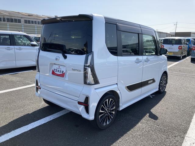 タントカスタムＲＳ１５インチアルミホイール　キーフリーシステム　プッシュボタンスタート　オートエアコン（プッシュ式）　フルＬＥＤヘッドランプ　オート格納式カラードドアミラー　本革巻ステアリングホイール（静岡県）の中古車