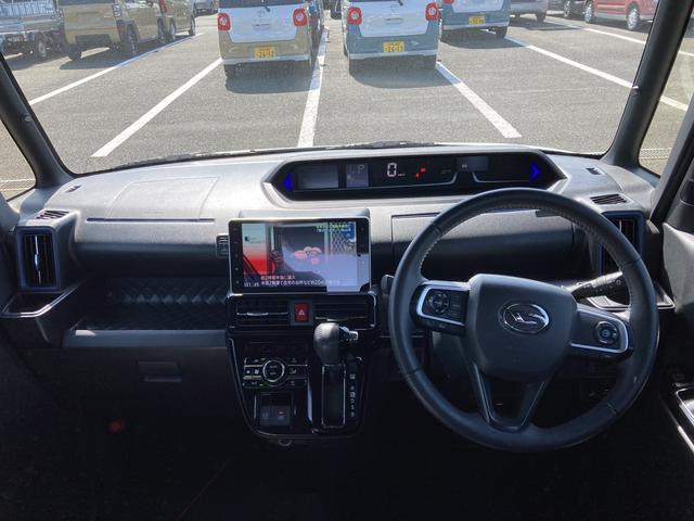 タントカスタムＲＳ１５インチアルミホイール　キーフリーシステム　プッシュボタンスタート　オートエアコン（プッシュ式）　フルＬＥＤヘッドランプ　オート格納式カラードドアミラー　本革巻ステアリングホイール（静岡県）の中古車