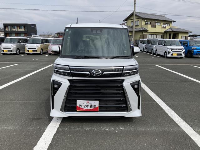 タントカスタムＸ１４インチアルミホイール　大型エアロバンパー　フルＬＥＤヘッドランプ　オート格納式カラードドアミラー　両側パワースライドドア　キーフリーシステム　プッシュボタンスタート（静岡県）の中古車