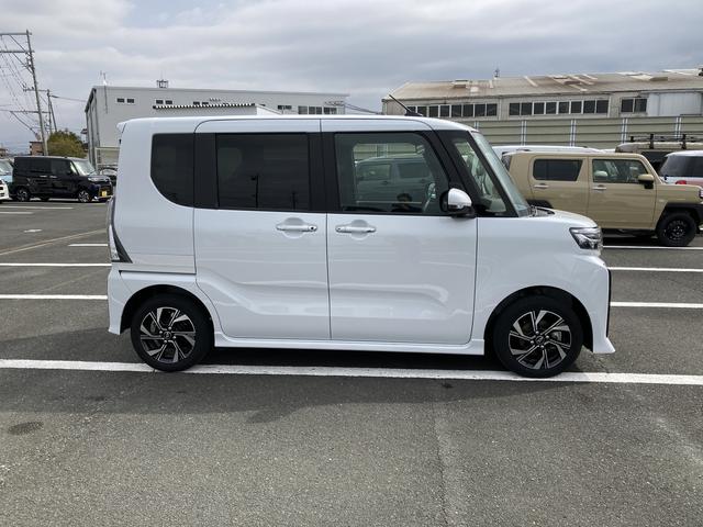 タントカスタムＸ１４インチアルミホイール　大型エアロバンパー　フルＬＥＤヘッドランプ　オート格納式カラードドアミラー　両側パワースライドドア　キーフリーシステム　プッシュボタンスタート（静岡県）の中古車
