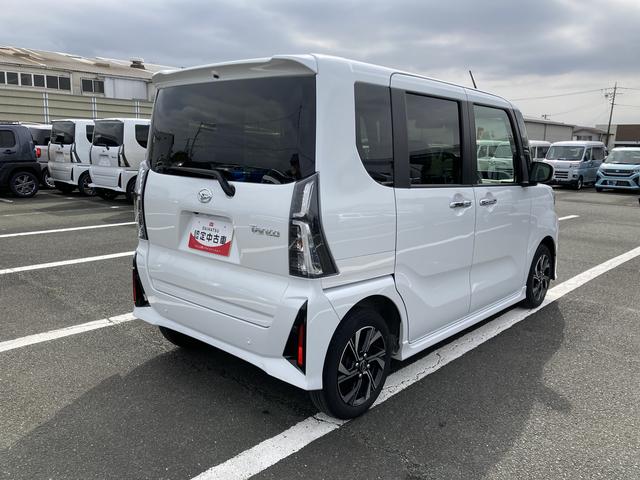 タントカスタムＸ１４インチアルミホイール　大型エアロバンパー　フルＬＥＤヘッドランプ　オート格納式カラードドアミラー　両側パワースライドドア　キーフリーシステム　プッシュボタンスタート（静岡県）の中古車