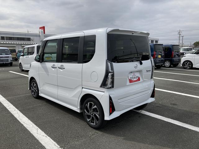 タントカスタムＸ１４インチアルミホイール　大型エアロバンパー　フルＬＥＤヘッドランプ　オート格納式カラードドアミラー　両側パワースライドドア　キーフリーシステム　プッシュボタンスタート（静岡県）の中古車