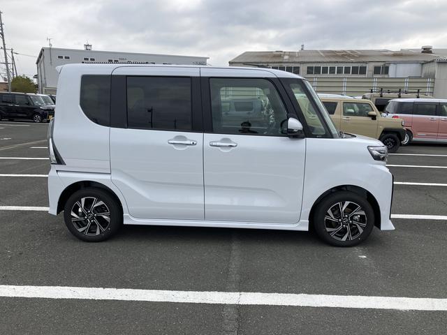 タントカスタムXリミテッド14インチアルミホイール 大型エアロバンパー フルLEDヘッドランプ オート格納式カラードドアミラー 両側パワースライドドア キーフリーシステム プッシュボタンスタート(静岡県)の中古車