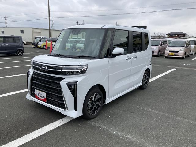 タントカスタムXリミテッド14インチアルミホイール 大型エアロバンパー フルLEDヘッドランプ オート格納式カラードドアミラー 両側パワースライドドア キーフリーシステム プッシュボタンスタート(静岡県)の中古車