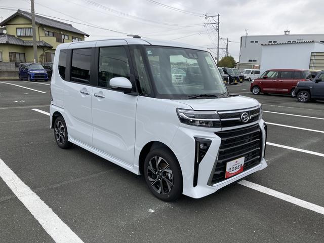 タントカスタムXリミテッド14インチアルミホイール 大型エアロバンパー フルLEDヘッドランプ オート格納式カラードドアミラー 両側パワースライドドア キーフリーシステム プッシュボタンスタート(静岡県)の中古車