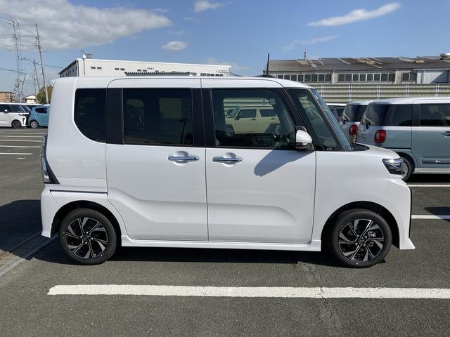 タントカスタムＸリミテッド１４インチアルミホイール　大型エアロバンパー　フルＬＥＤヘッドランプ　オート格納式カラードドアミラー　両側パワースライドドア　キーフリーシステム　プッシュボタンスタート　スマートクルーズ（静岡県）の中古車
