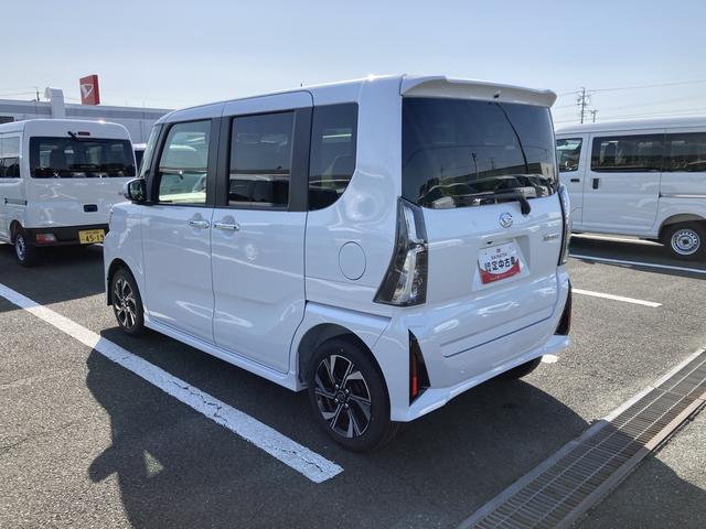 タントカスタムＸリミテッド１４インチアルミホイール　大型エアロバンパー　フルＬＥＤヘッドランプ　オート格納式カラードドアミラー　両側パワースライドドア　キーフリーシステム　プッシュボタンスタート　スマートクルーズ（静岡県）の中古車