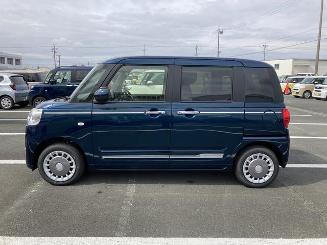 ムーヴキャンバスセオリーＧ１４インチフルホイールキャップ　ＬＥＤヘッドランプ　ＬＥＤフォグランプ　ホっとカップホルダー　両側パワースライドドア　キーフリーシステム　プッシュボタンスタート　ＵＶカットガラス（静岡県）の中古車